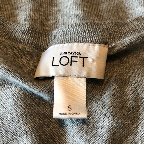 🌲 Loft grey short sleeve sweater - Picture 2 of 8